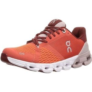 ON Running Cloudflyer Athletic Trainer Shoes Mesh Flare Quartz